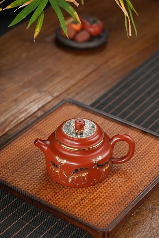 Zisha Teapots: Jiacang Ice Cellar Dahongpao clay | National-level Craft Artisan Fan Jianxin | 320cc capacity 2