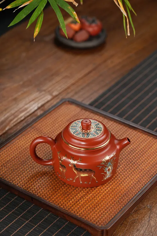 Zisha Teapots: Jiacang Ice Cellar Dahongpao clay | National-level Craft Artisan Fan Jianxin | 320cc capacity 4