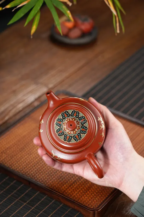 Zisha Teapots: Jiacang Ice Cellar Dahongpao clay | National-level Craft Artisan Fan Jianxin | 320cc capacity 5