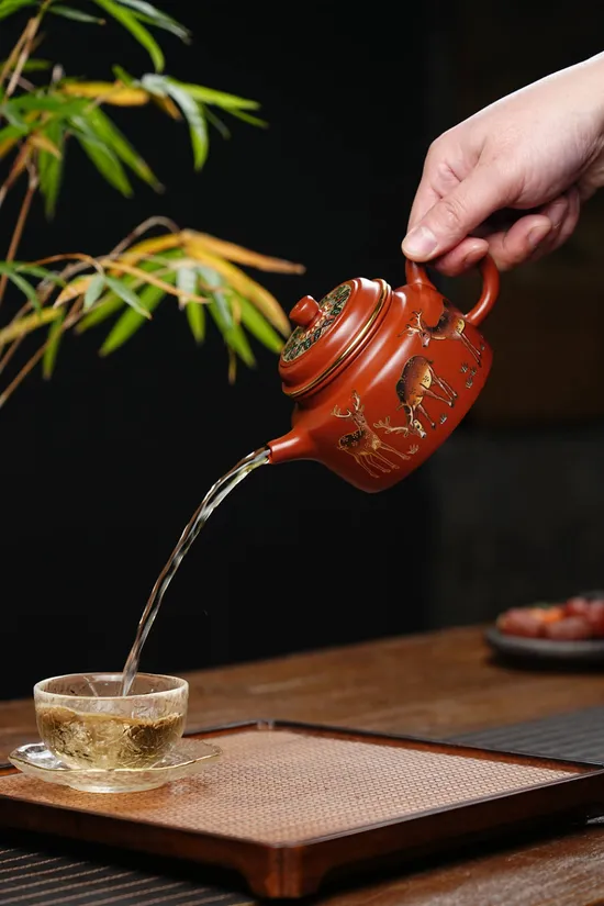 Zisha Teapots: Jiacang Ice Cellar Dahongpao clay | National-level Craft Artisan Fan Jianxin | 320cc capacity 6