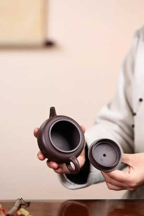 Zisha Teapots: Zhou Pan | sand-inlaid design 1