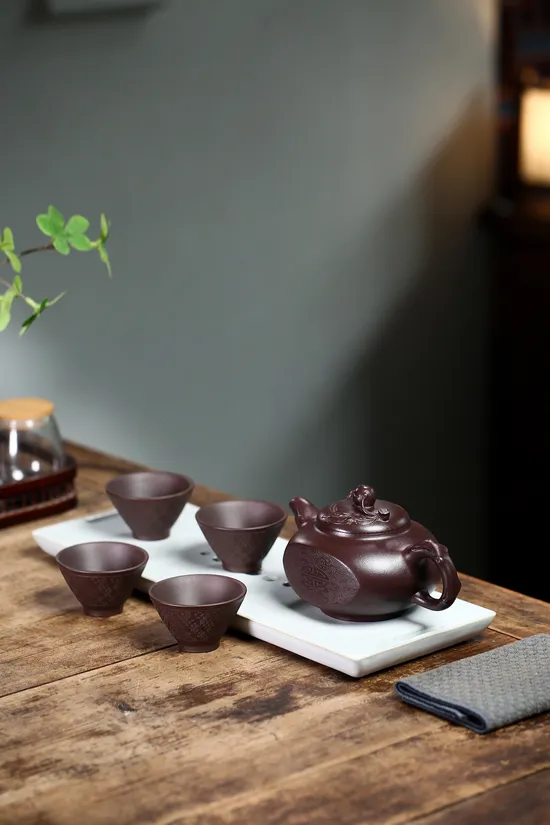 Zisha Teapots: Baimu old purple clay | Fan Zhen 9