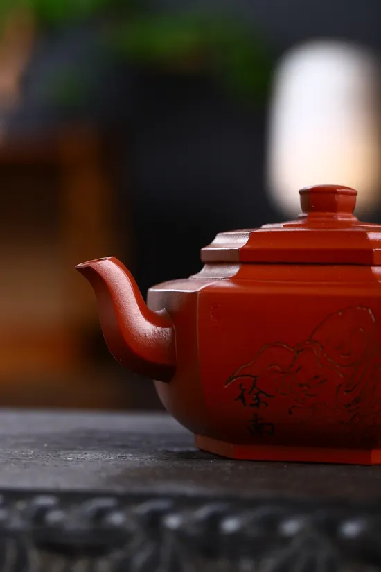 Zisha Teapots: Six-Sided Snow Blossom | Yinchun Zhuni clay 7