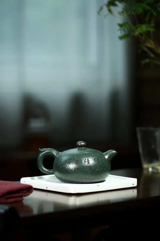 Zisha Teapots: Clear Wind Abounds | jade-green clay 2
