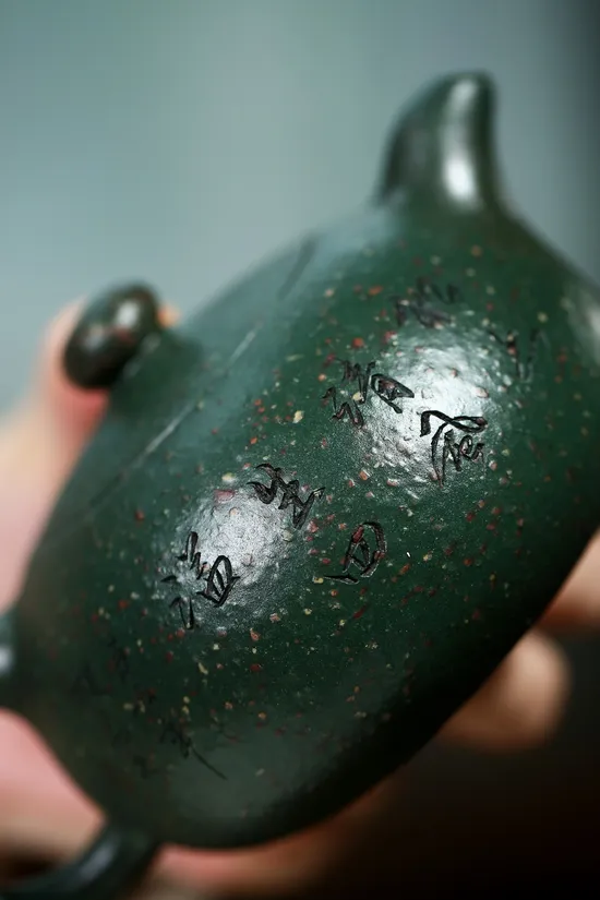Zisha Teapots: Clear Wind Abounds | jade-green clay 5