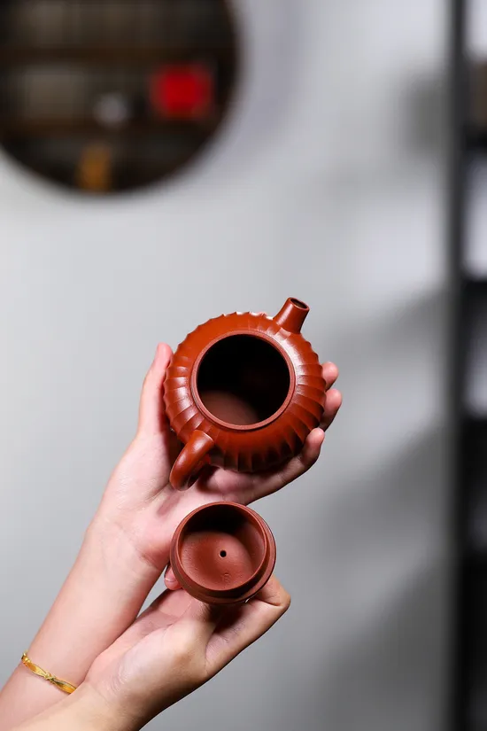 Zisha Teapots: Jinwen Nafu | Da Hongpao clay 5