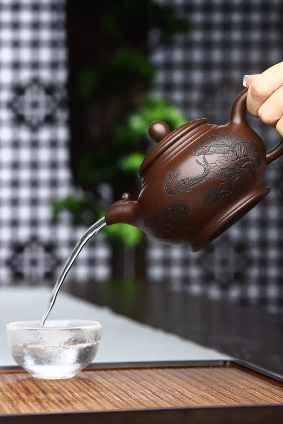Zisha Teapots: Phoenix Chant | deep-well old purple clay 4