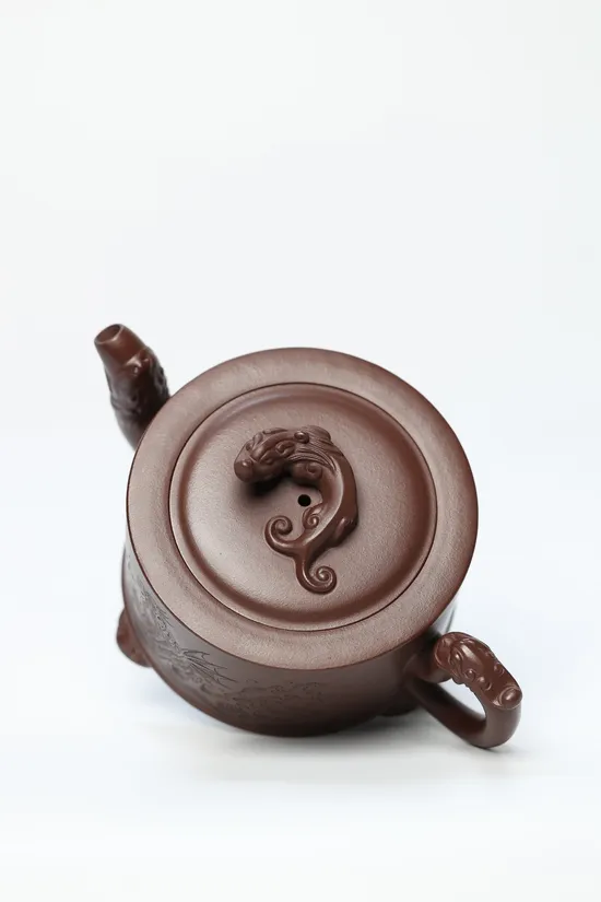 Zisha Teapots: Three-Legged Chi Dragon | 4500 CNY 1