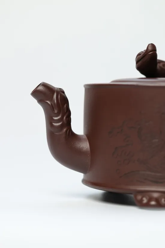 Zisha Teapots: Three-Legged Chi Dragon | 4500 CNY 5