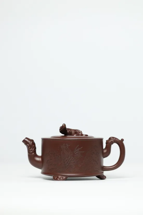 Zisha Teapots: Three-Legged Chi Dragon | 4500 CNY 8