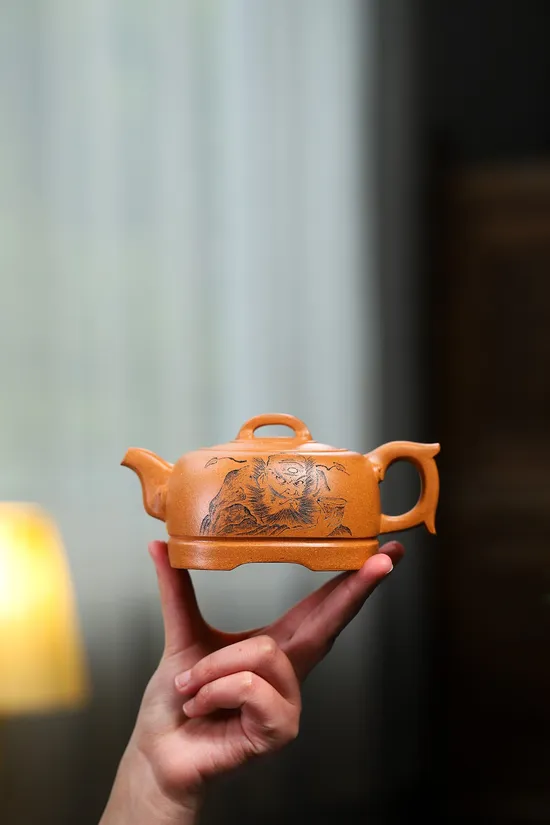Zisha Teapots: crab yellow duan clay | Prosperity and Auspiciousness 5