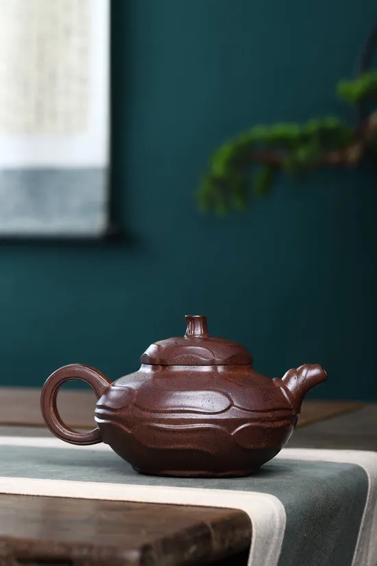 Zisha Teapots: Fan Xijun | Wind-Blown Hollyhock 6