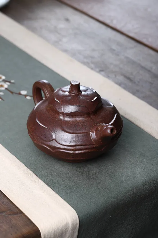 Zisha Teapots: Fan Xijun | Wind-Blown Hollyhock 7