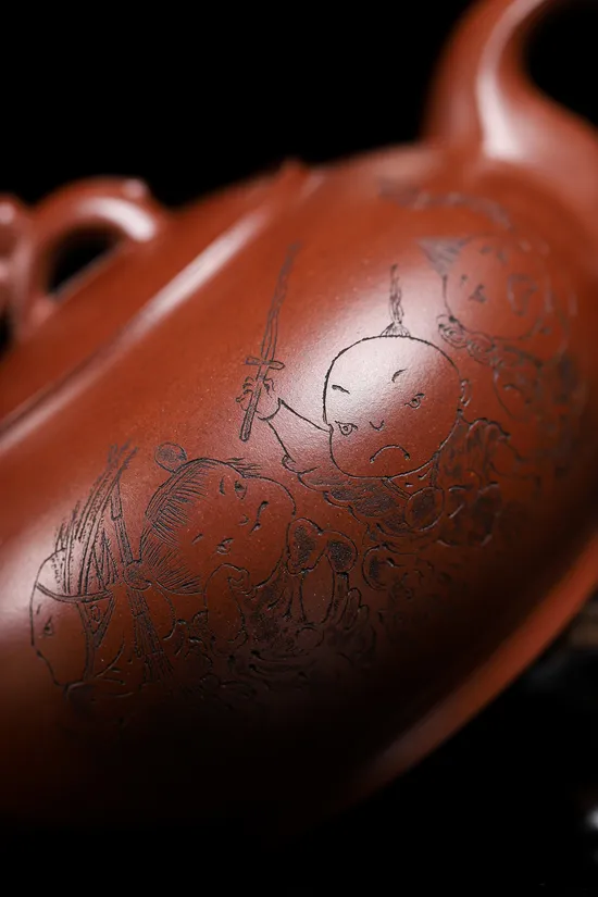 Zisha Teapots: Rabbit Offering Auspiciousness | Hongpidragon clay 7