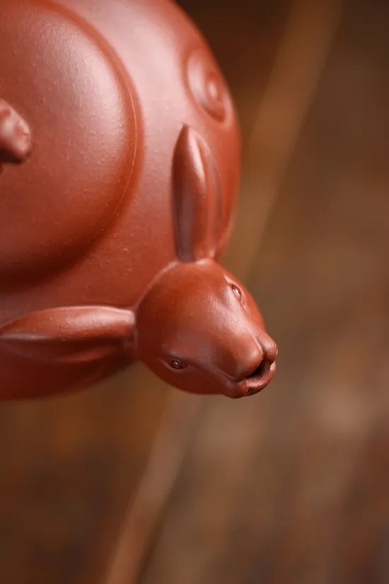 Zisha Teapots: Jiang Yaping | Jade Rabbit Auspiciousness | Di Cao Qing clay 1