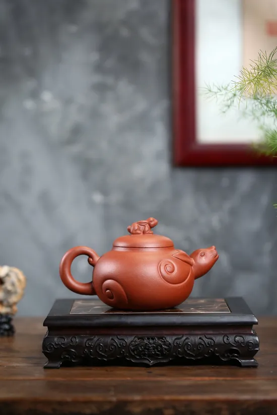 Zisha Teapots: Jiang Yaping | Jade Rabbit Auspiciousness | Di Cao Qing clay 7