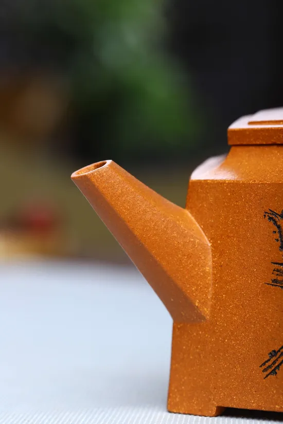 Zisha Teapots: Six-Sided Bright Mirror | crab yellow duan clay 2