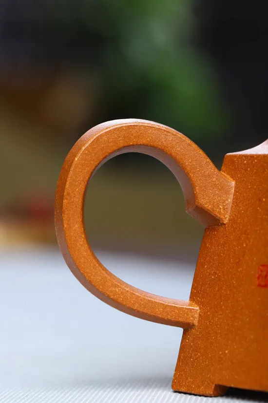 Zisha Teapots: Six-Sided Bright Mirror | crab yellow duan clay 6