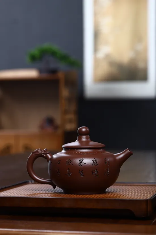 Zisha Teapots: Dingzhu | Xu Liuming | aged purple clay 3