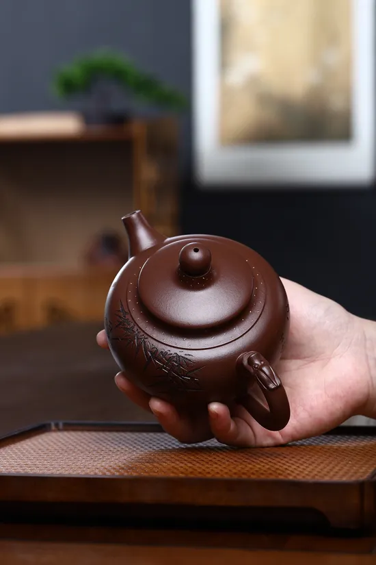 Zisha Teapots: Dingzhu | Xu Liuming | aged purple clay 4