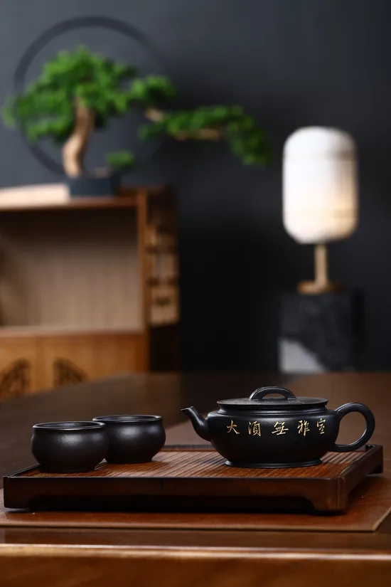 Zisha Teapots: Dayun Hanwa | stone yellow clay 2