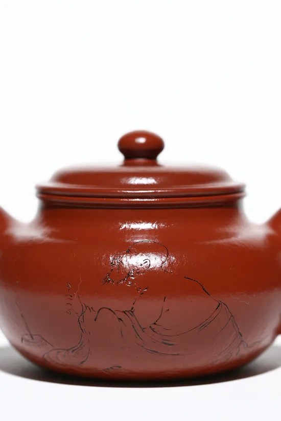 Zisha Teapots: wrinkled-skin cinnabar clay | 200cc capacity 9