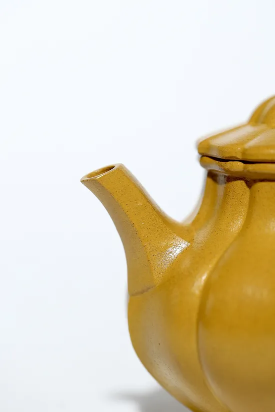 Yixing Zisha Teapot | Handcrafted Golden Clay Artisan Teapot 280cc 4