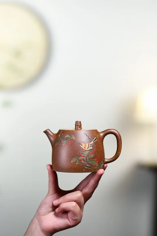 Zisha Teapots: Yang Junbao | Golden Duan clay | 3000 CNY 4
