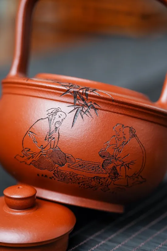 Zisha Teapots: 4200 CNY | Ti Xiang flying-handle 5