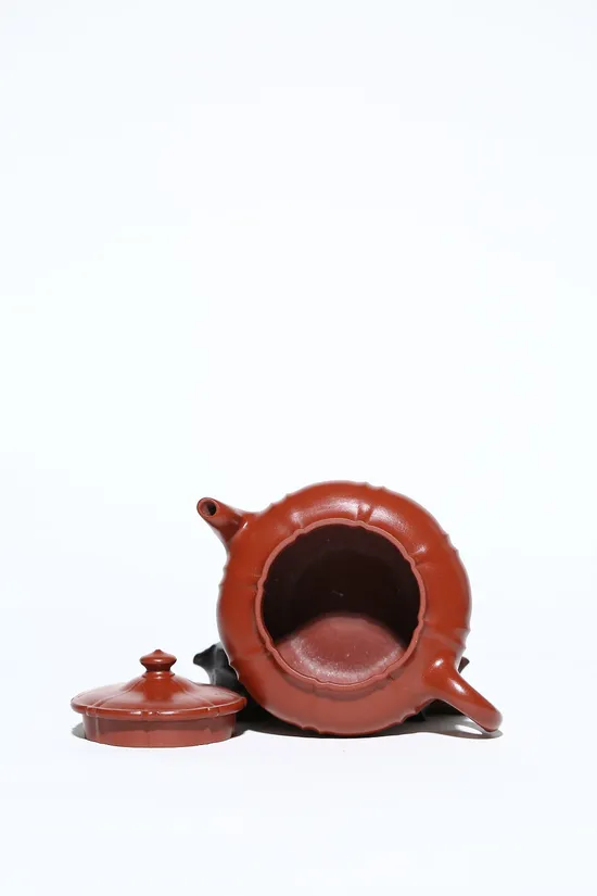 Zisha Teapots: Flat Jade Belt | Da Hongpao clay 3