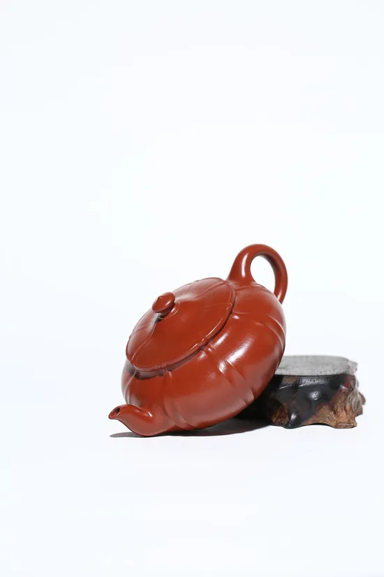 Zisha Teapots: Flat Jade Belt | Da Hongpao clay 5