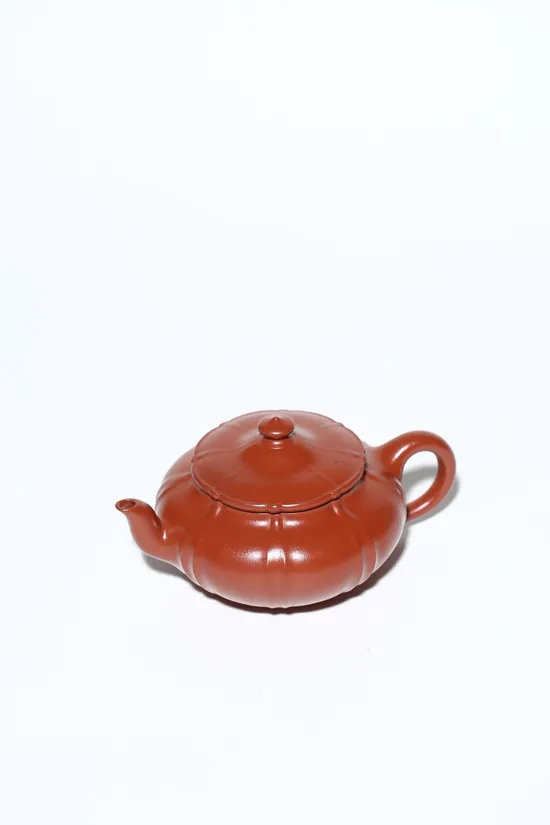 Zisha Teapots: Flat Jade Belt | Da Hongpao clay 9