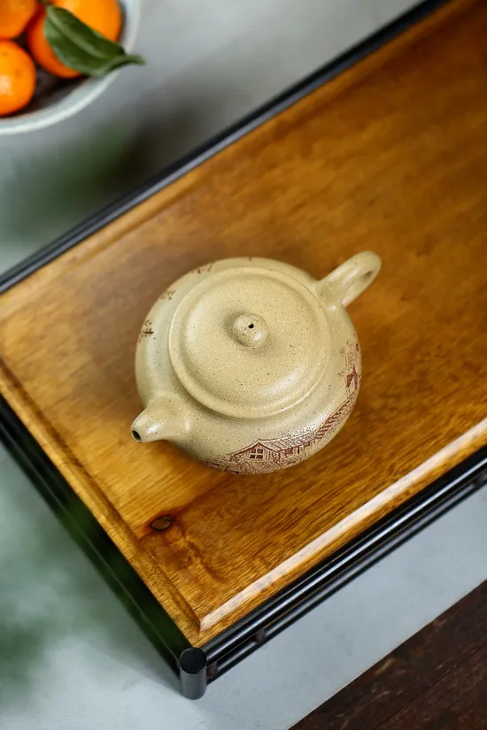 Zisha Teapots: original mine green clay | Master Zhongjie Sheng 6