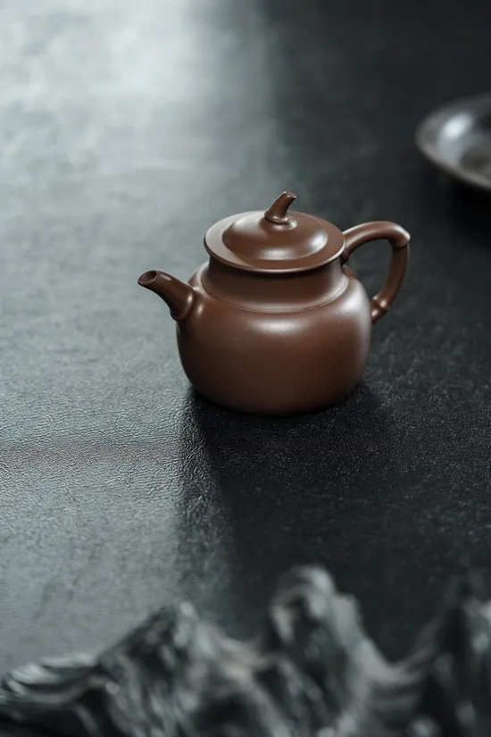 Zisha Teapots: Bamboo Blessing | old purple clay 3