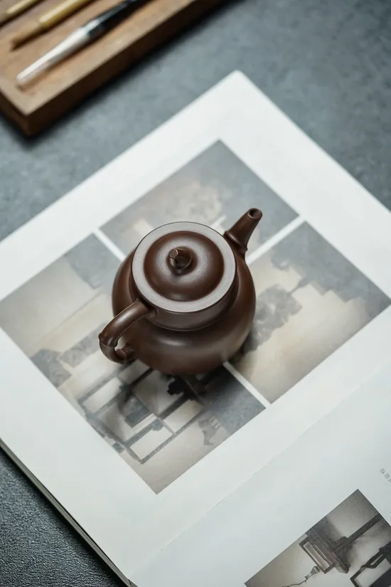 Zisha Teapots: Bamboo Blessing | old purple clay 5