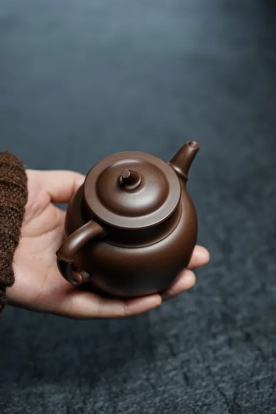 Zisha Teapots: Bamboo Blessing | old purple clay 9