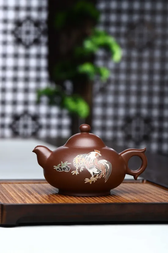 Zisha Teapots: 3900 CNY | Silver-Inlaid Mini Pot 7