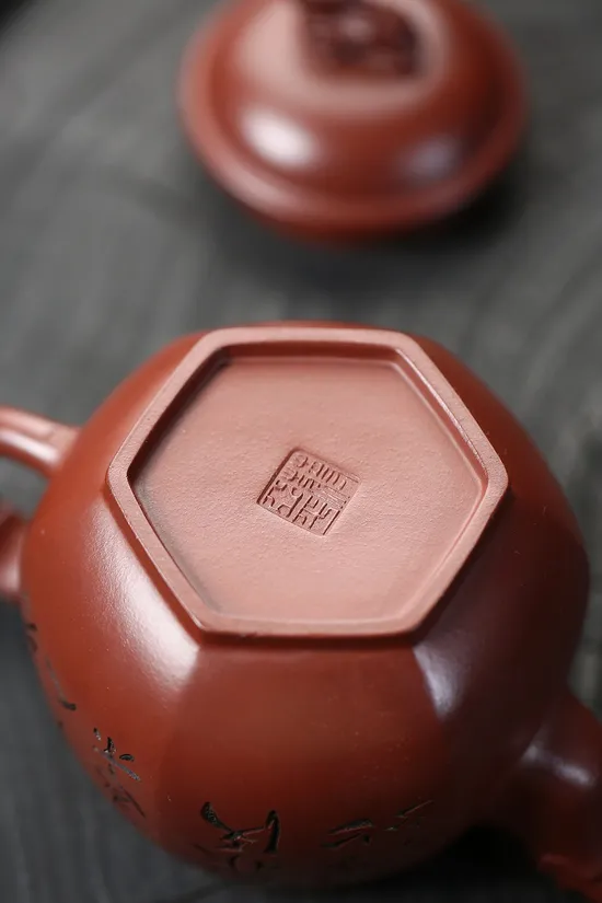 Zisha Teapots: Six-Dragon Pan design | Jiang Yaping craftsmanship | aged purple clay 6