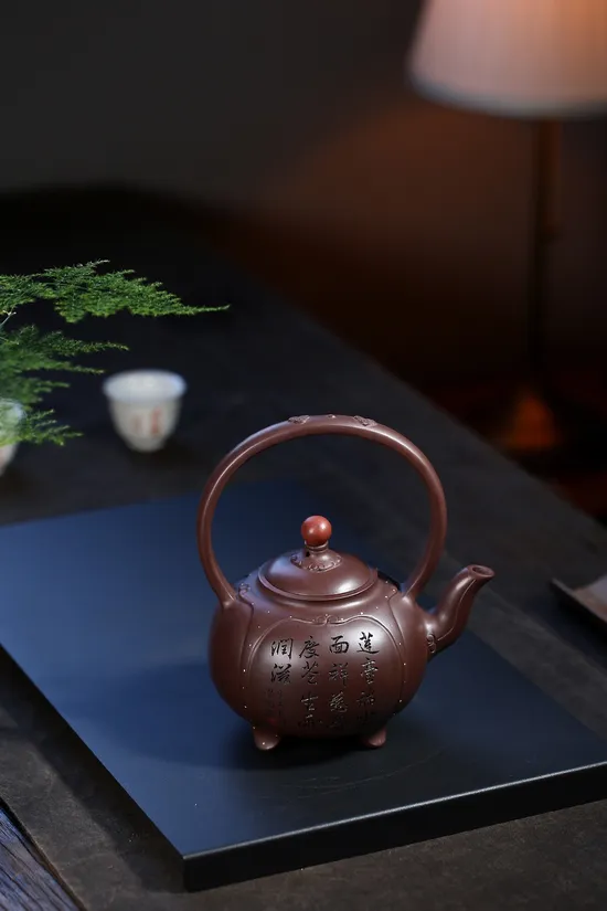 Zisha Teapots: Master Wang Fang | Intricately Carved Guanyin 8