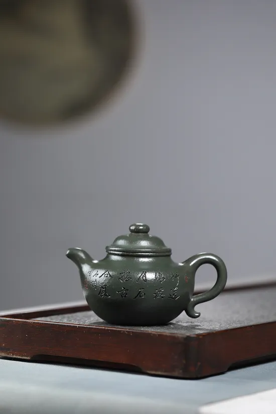 Zisha Teapots: Lotus Seed | jade-golden sand clay 3