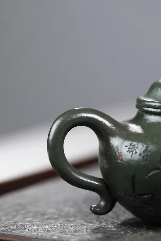 Zisha Teapots: Lotus Seed | jade-golden sand clay 9