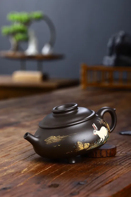 Zisha Teapots: Stone Yellow 00cc clay | Xu Liuming 6