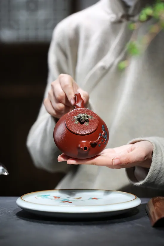 Zisha Teapots: Frog Fun Shi Piao | Dahuangpao clay 4
