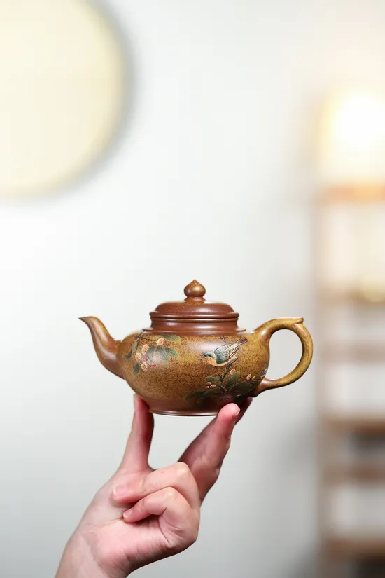 Zisha Teapots: Yang Junbao | Laughing Cherry Blossom | golden duan clay 1