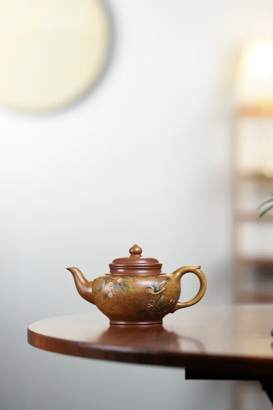 Zisha Teapots: Yang Junbao | Laughing Cherry Blossom | golden duan clay 2