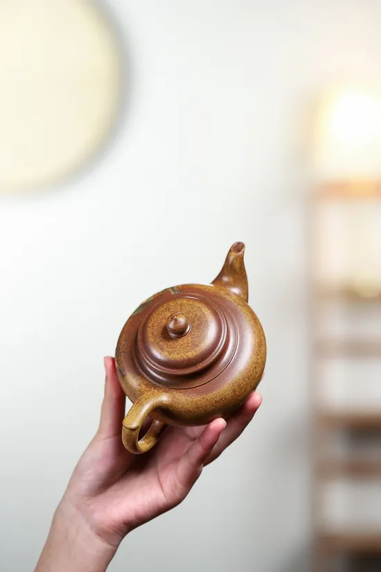 Zisha Teapots: Yang Junbao | Laughing Cherry Blossom | golden duan clay 4
