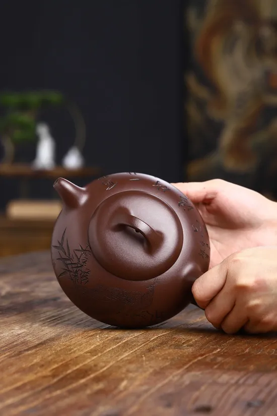 Yixing Clay Teapot | Handcrafted Zisha Pottery by National Master He Qixian 4