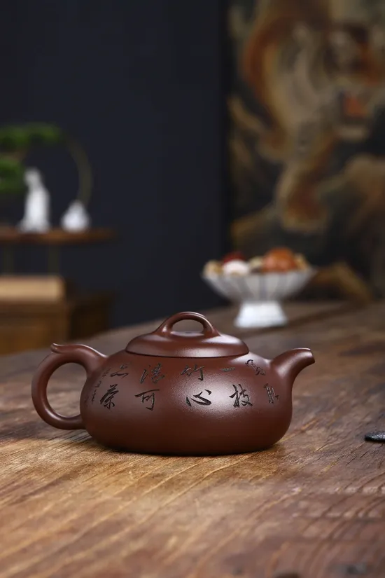 Yixing Clay Teapot | Handcrafted Zisha Pottery by National Master He Qixian 9