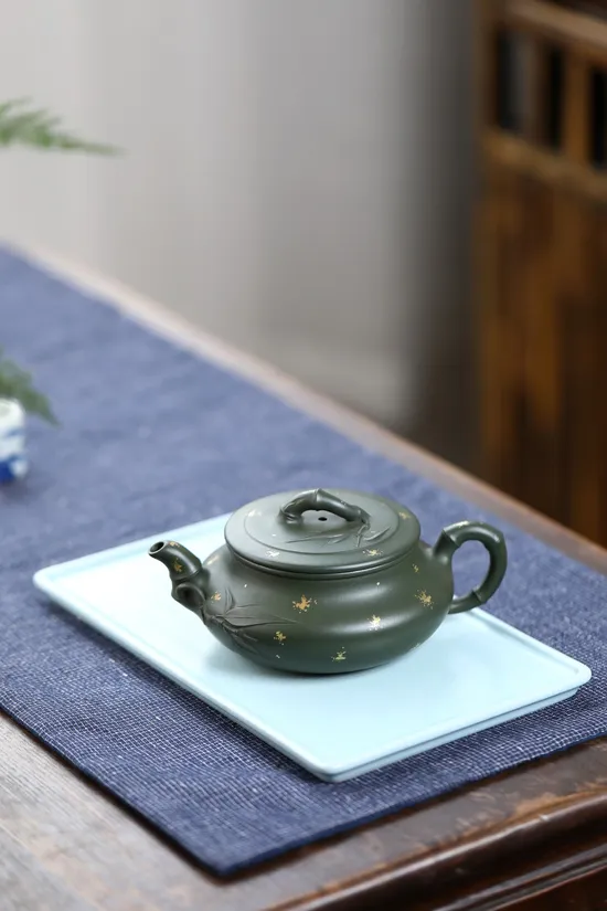 Zisha Teapots: Flat Bamboo | Jiang Yaping 5