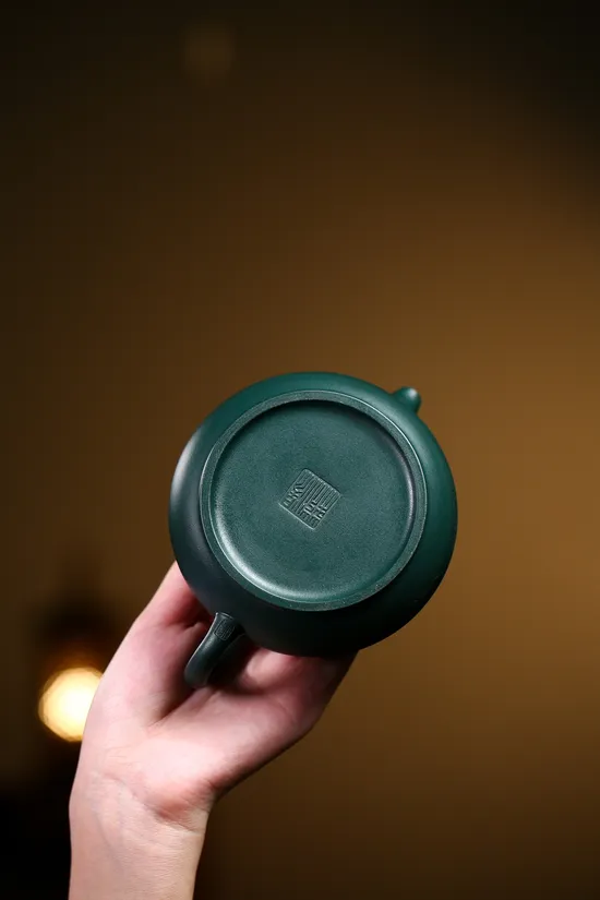 Collector’s Yixing Teapot: Rare Green Clay Handcrafted Artistry 6